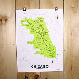 Illustration for article titled Maps of Cities Transformed Into Leaves